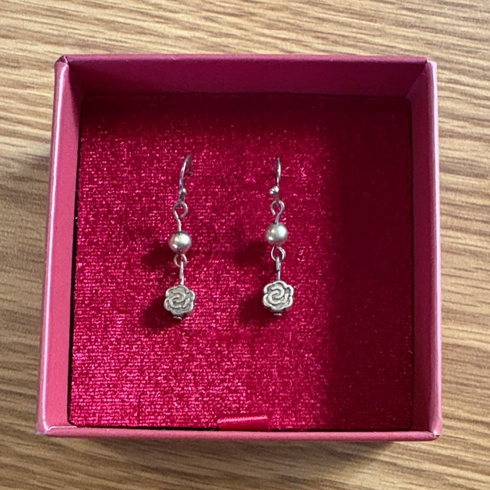 Rose Drop Earrings